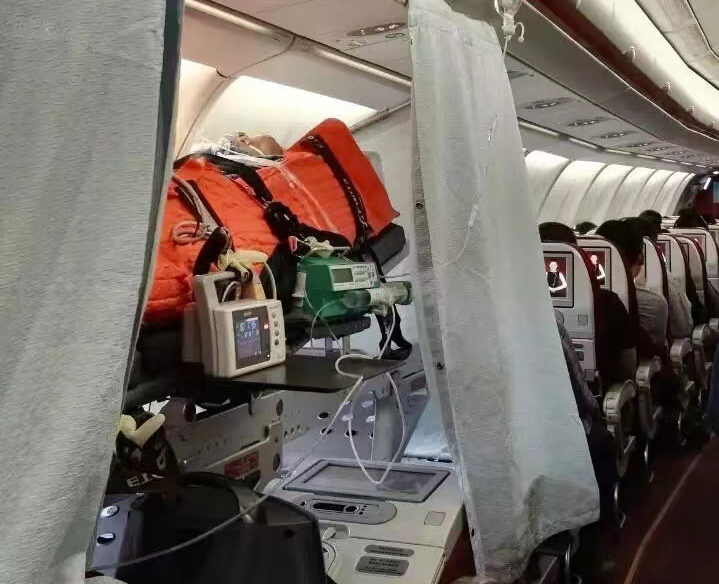 扬州跨国医疗包机、航空担架